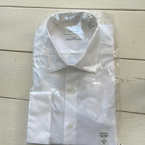 Calvin Klein white mans dress shirt